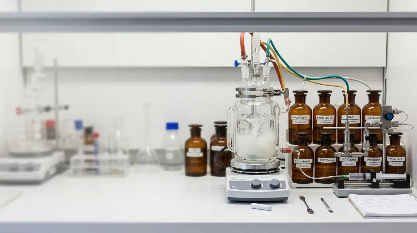 Tesamorelin Fmoc SPPS Synthesis Guide