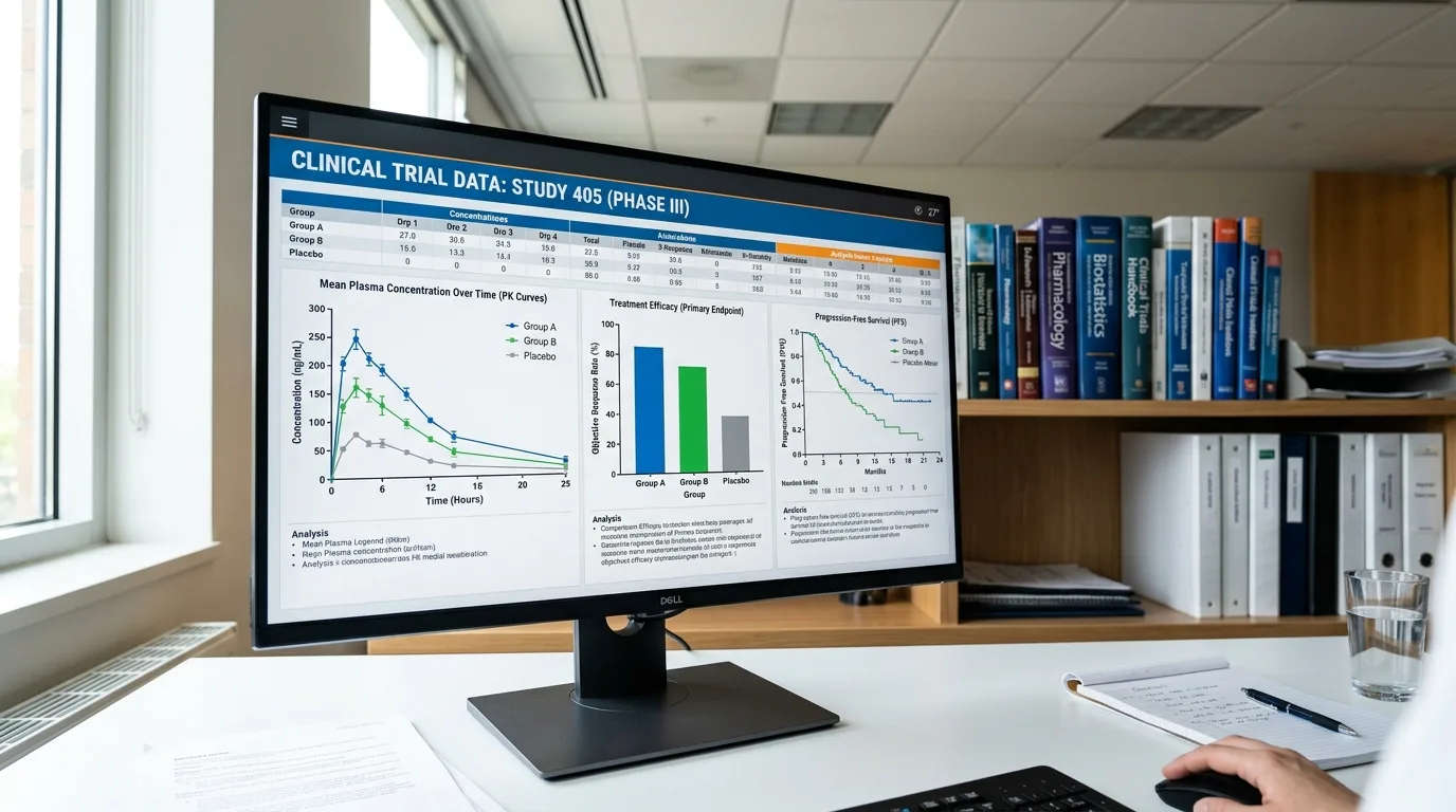 Clinical evidence and data visualization comparing approved indications and research outcomes for tesamorelin versus sermorelin versus CJC-1295