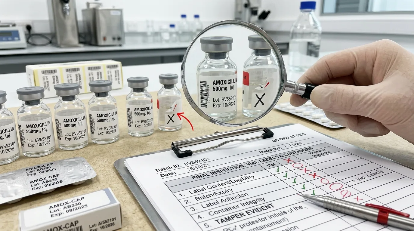 Quality control inspection and checklist for identifying safe GHK-Cu injection products and red flags
